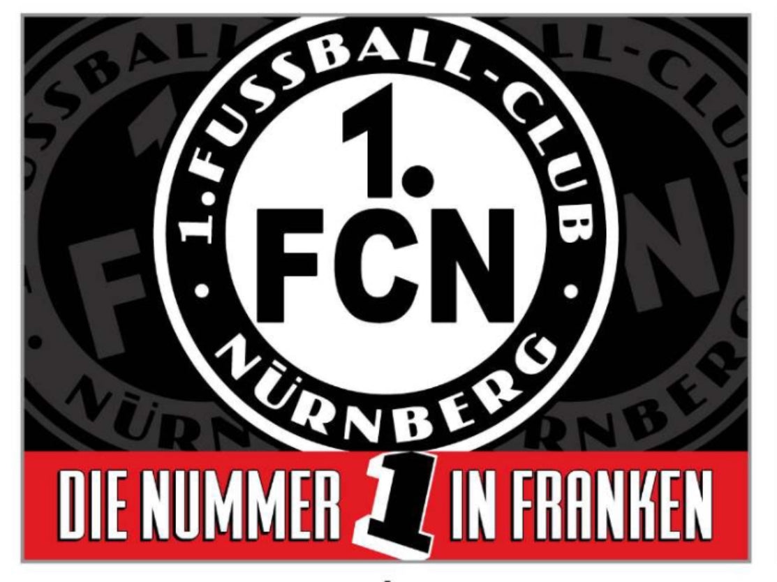 1. FC Nürnberg - flagge - 2 x 1,5 m