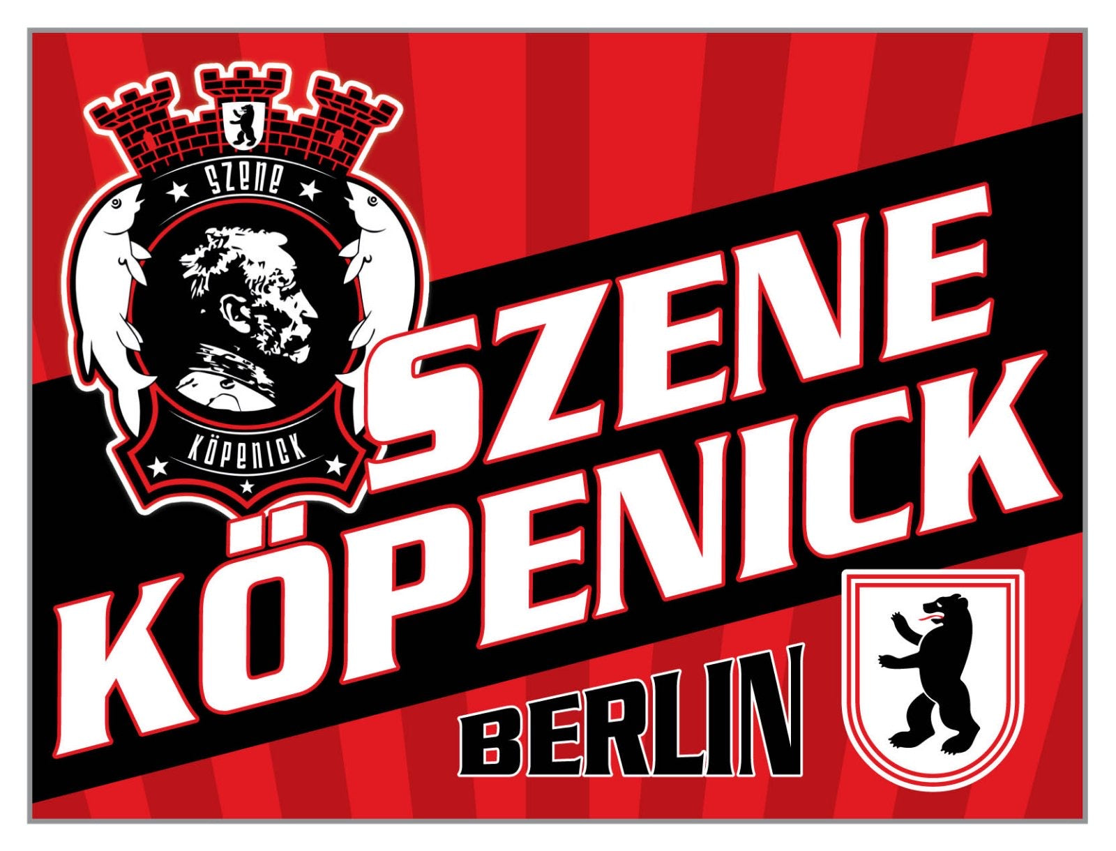 1. FC Union Berlin - FLAGGE - 1,5 x 1 m