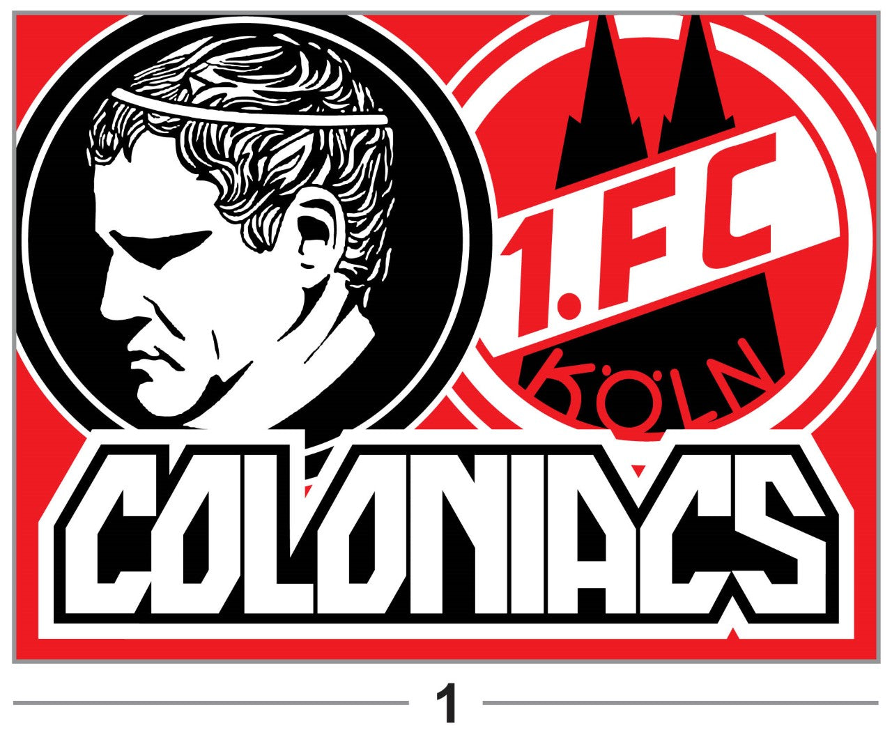 1. FC Köln - FLAGGE - 1.5 x 1 m