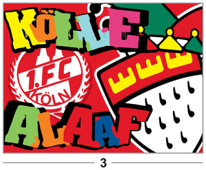 1. FC Köln - FLAGGE - 1.5 x 1 m