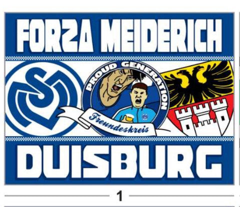 MSV Duisburg - FLAGGE - 1,5 x 1 m