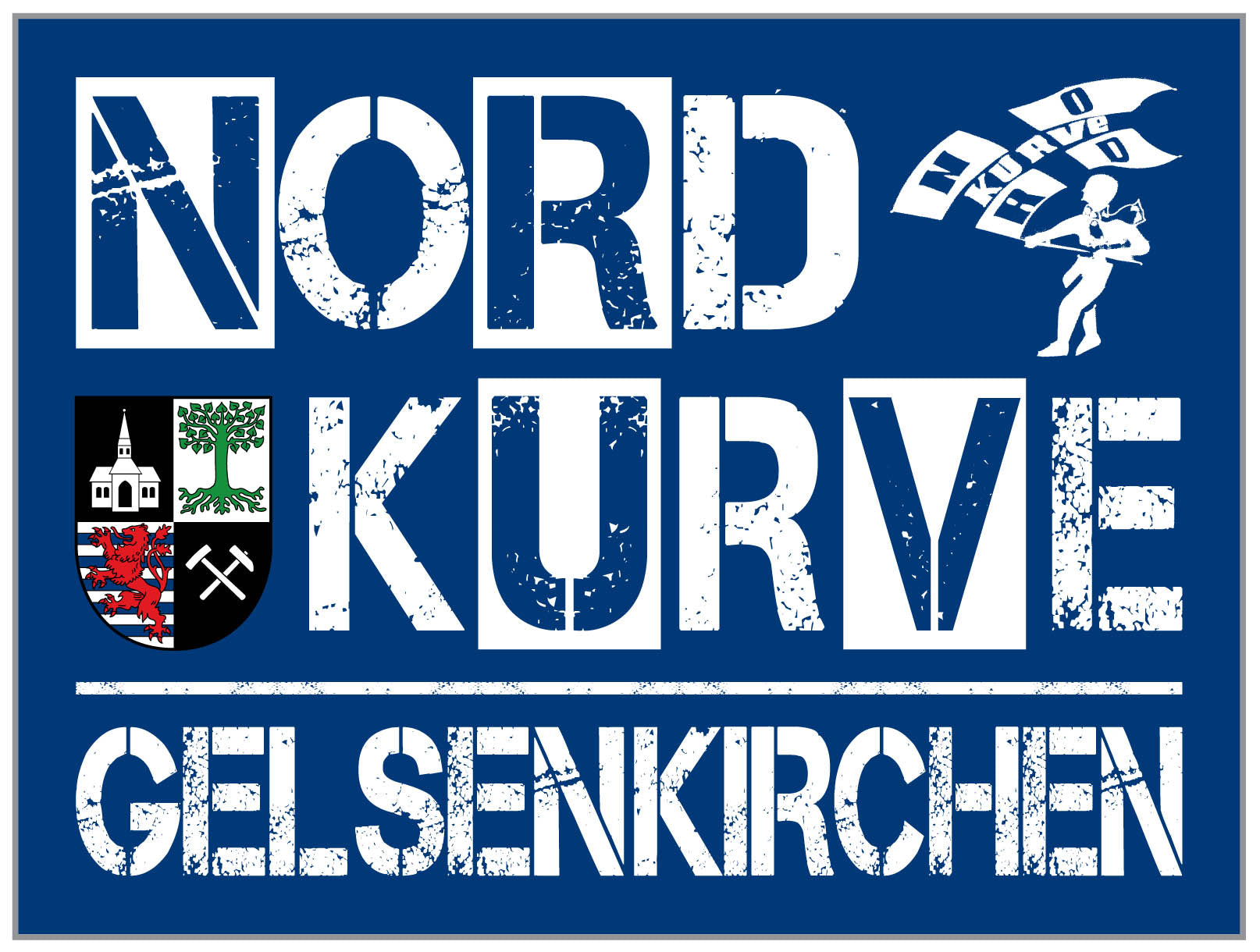 FC Schalke 04 - FLAGGE - 1,5 x 1 m