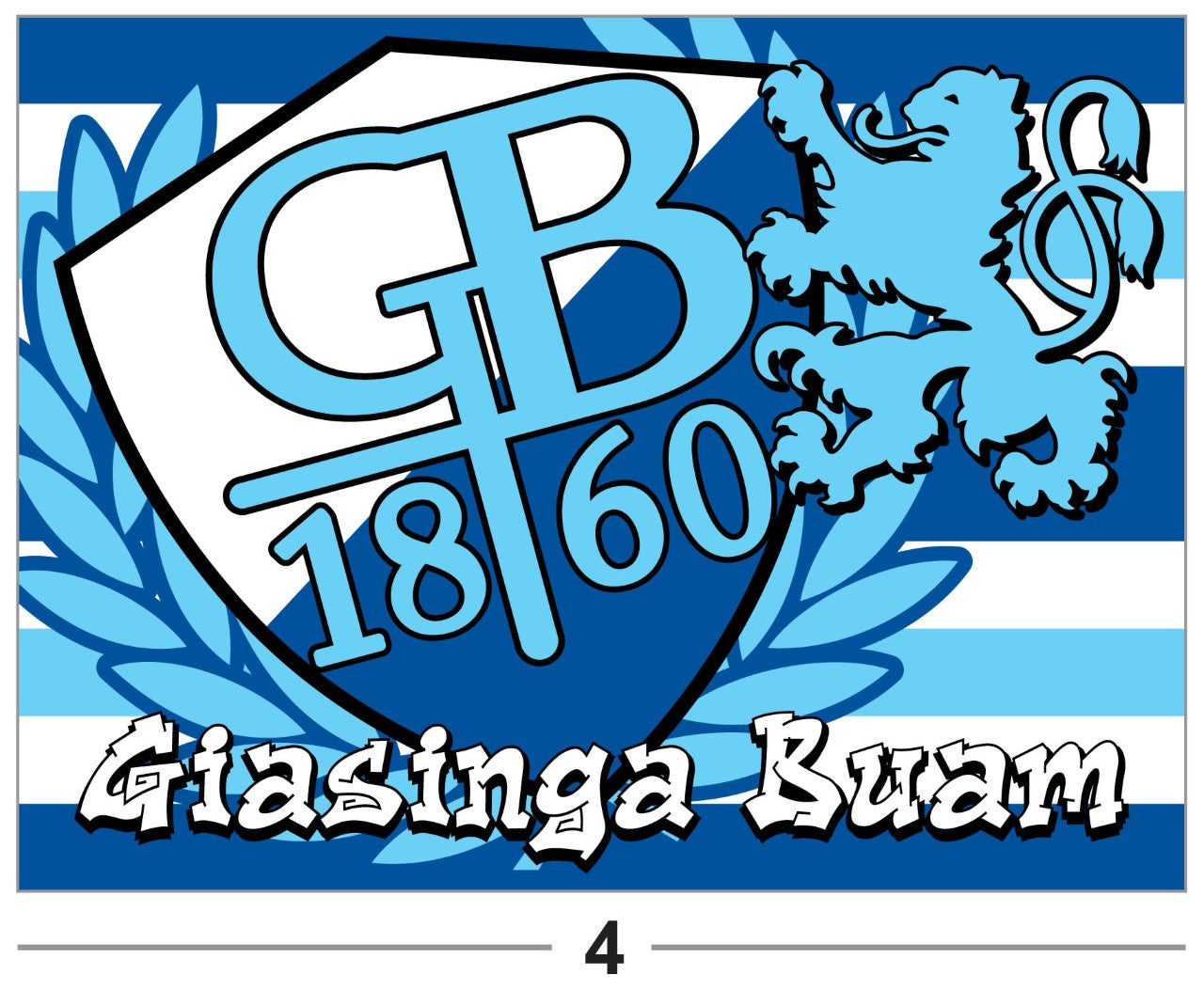 TSV 1860 MÜNCHEN - FLAGGE - 2 x 1.5 m