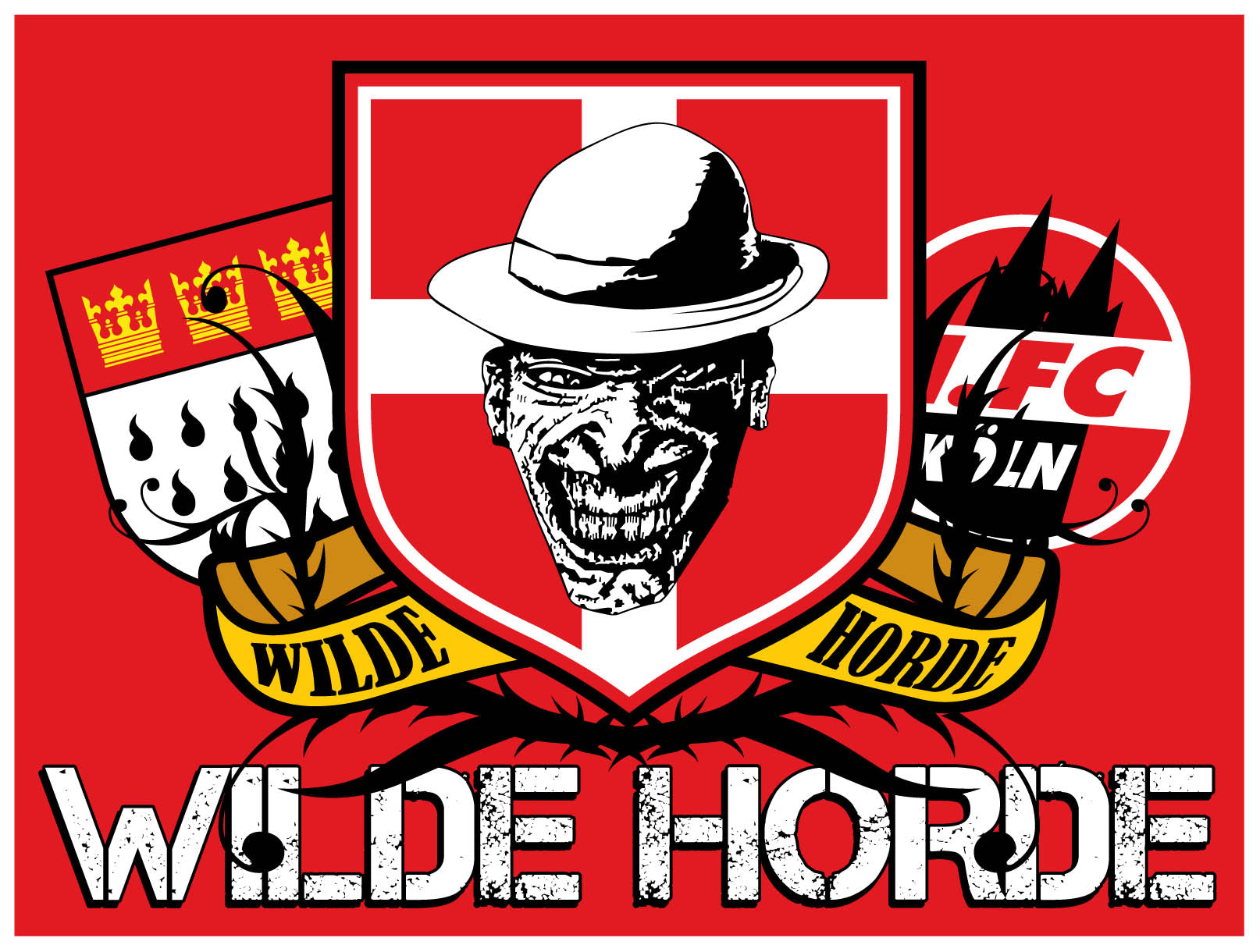 1. FC Köln - FLAGGE - 1.5 x 1 m