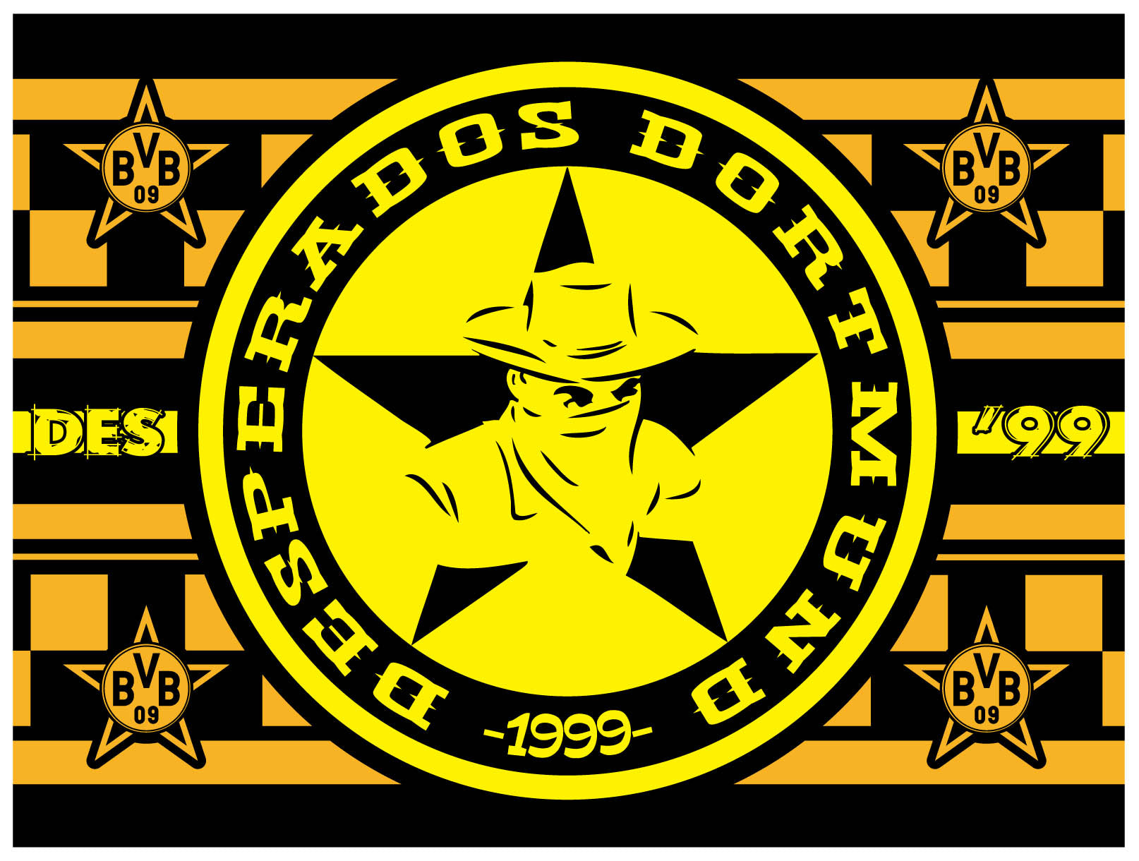 Borussia Dortmund - FLAGGE - 2 x 1.5 m