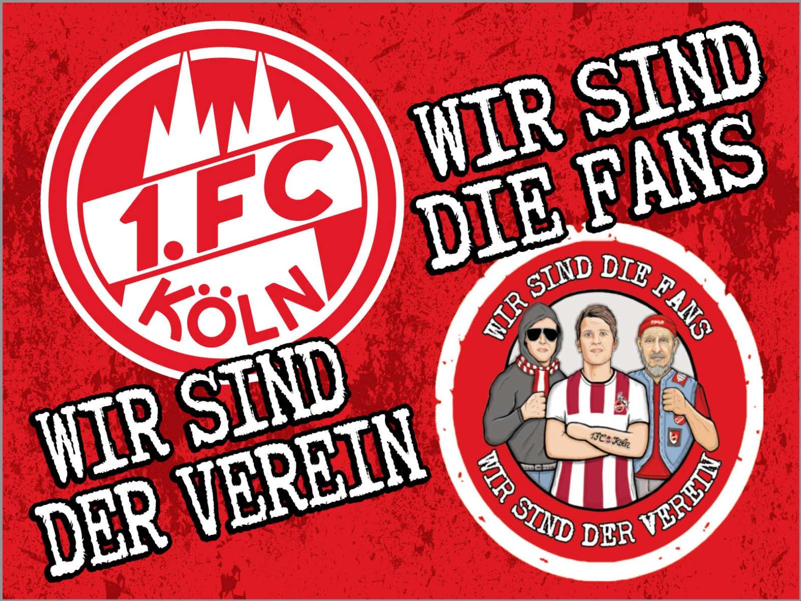 1. FC Köln - FLAGGE - 1.5 x 1 m
