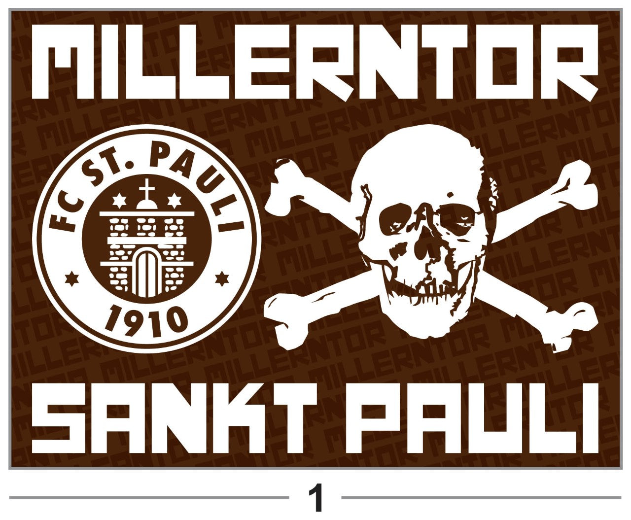 FC St. Pauli - FLAGGE - 2 x 1.5 m