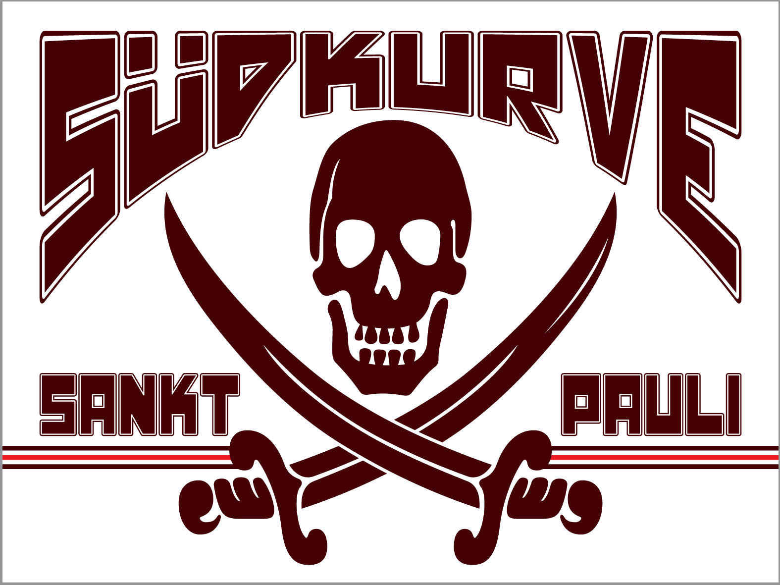 FC St. Pauli - FLAGGE - 2 x 1,5m