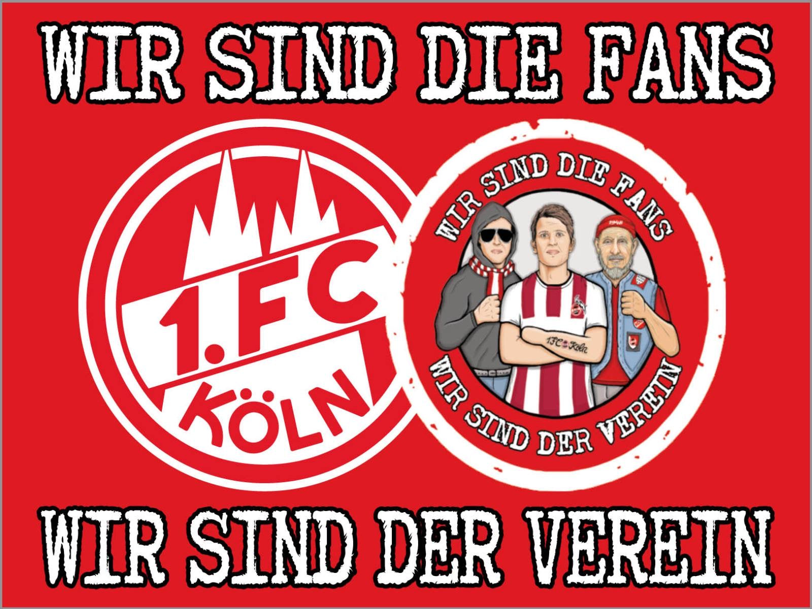 1. FC Köln - FLAGGE - 1.5 x 1 m