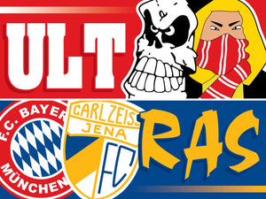 FC Bayern Munich - FC Carl Zeiss Jena - flagge - 2 x 1,5 m