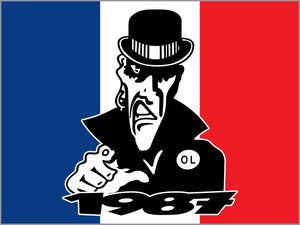 Olympique Lyonnais - drapeau - 1,5 x 1 m
