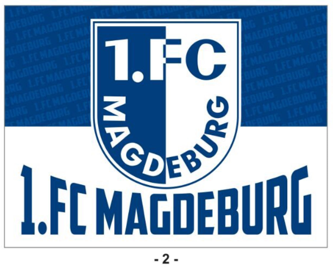 1. FC Magdeburg - flagge - 1,5 x 1 m