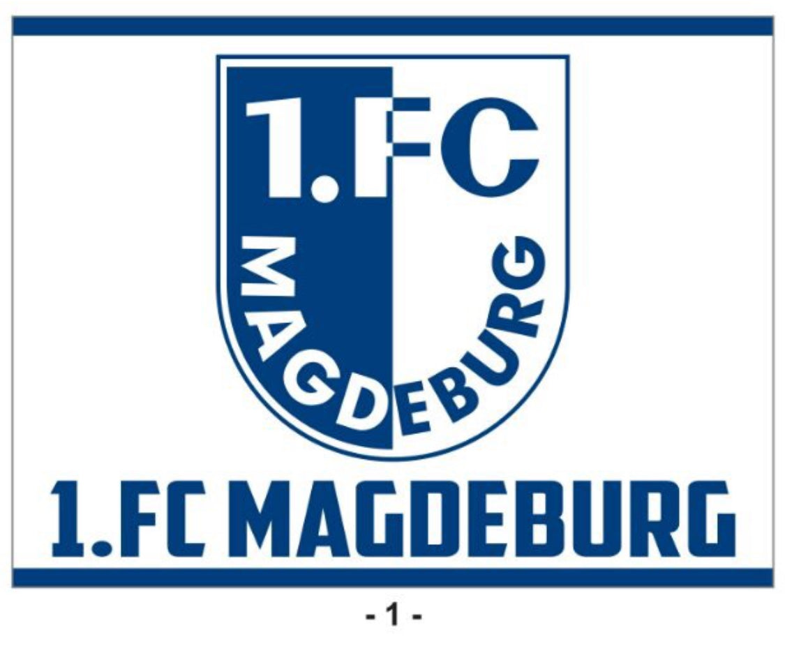 1. FC Magdeburg - flagge - 1,5 x 1 m