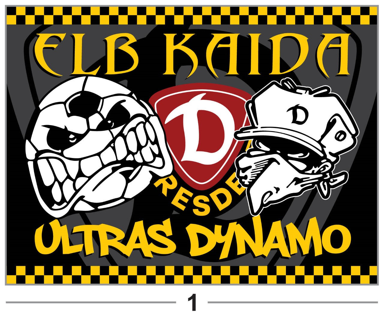 Dynamo Dresden - flagge - 1,5 x 1 m