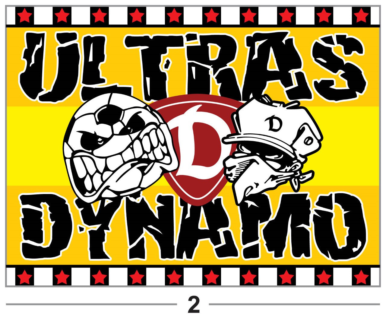 Dynamo Dresden - flagge - 1,5 x 1 m