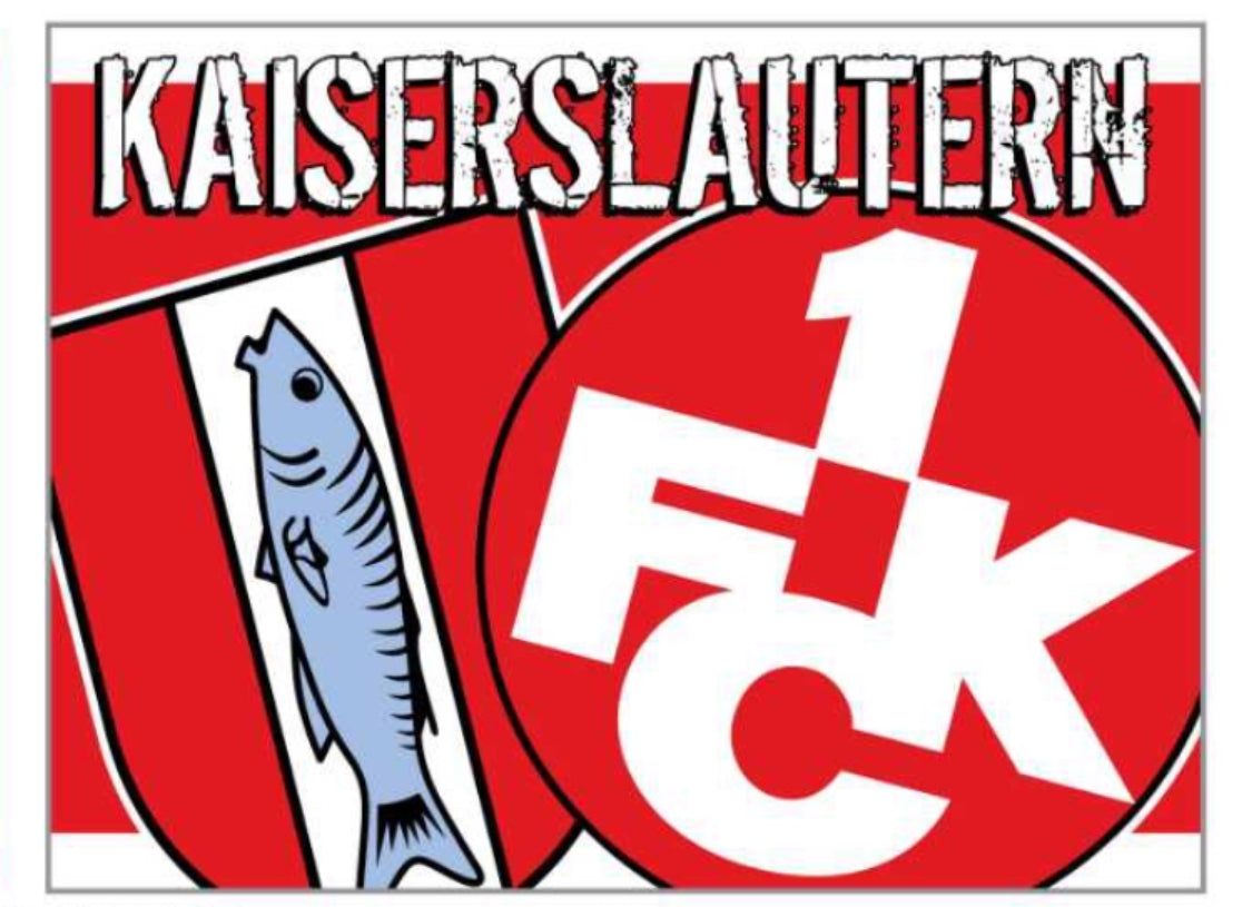 1. FC Kaiserslautern - flagge - 2 x 1,5 m