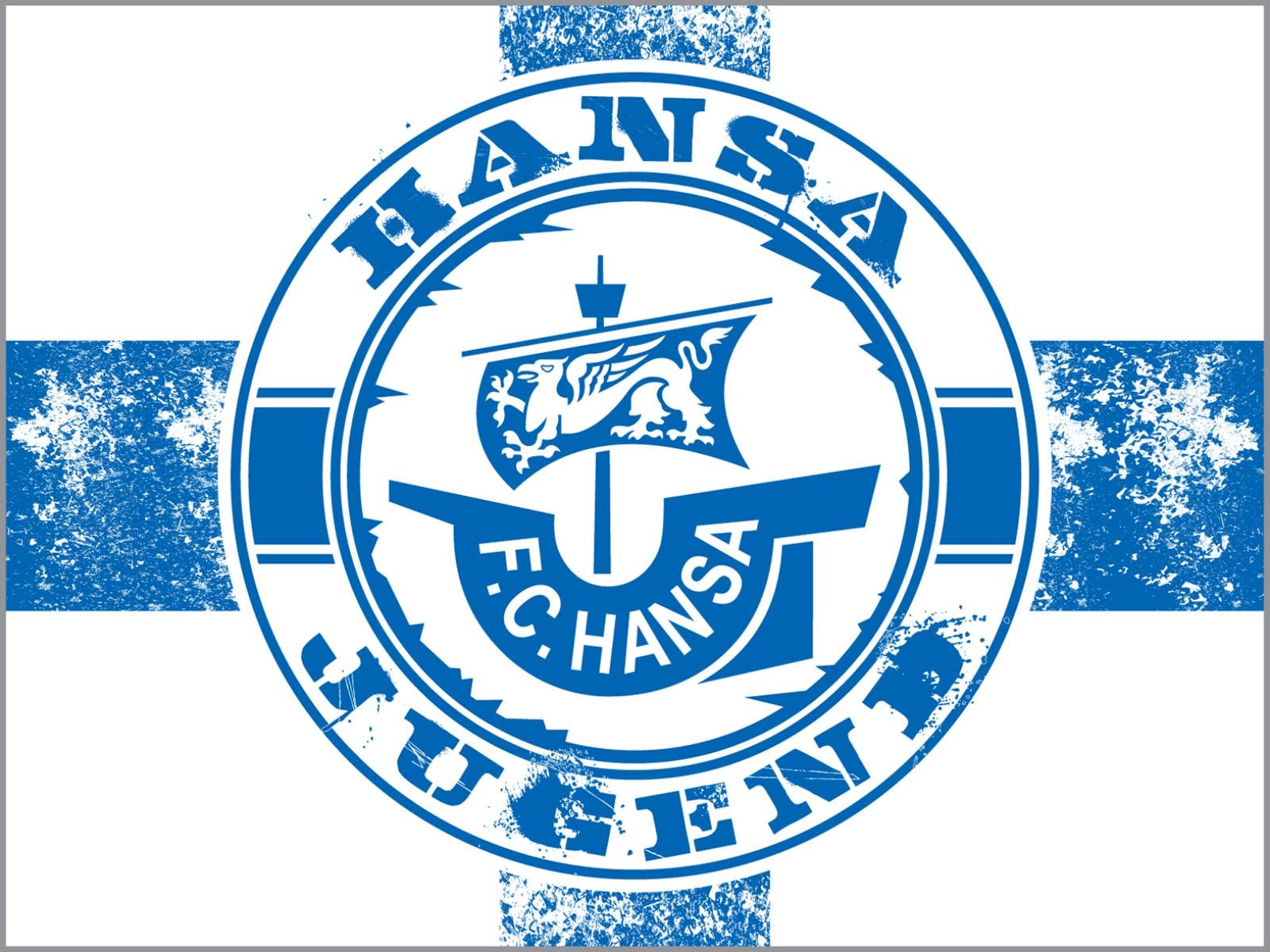 FC Hansa Rostock - flagge - 2 x 1,5 m