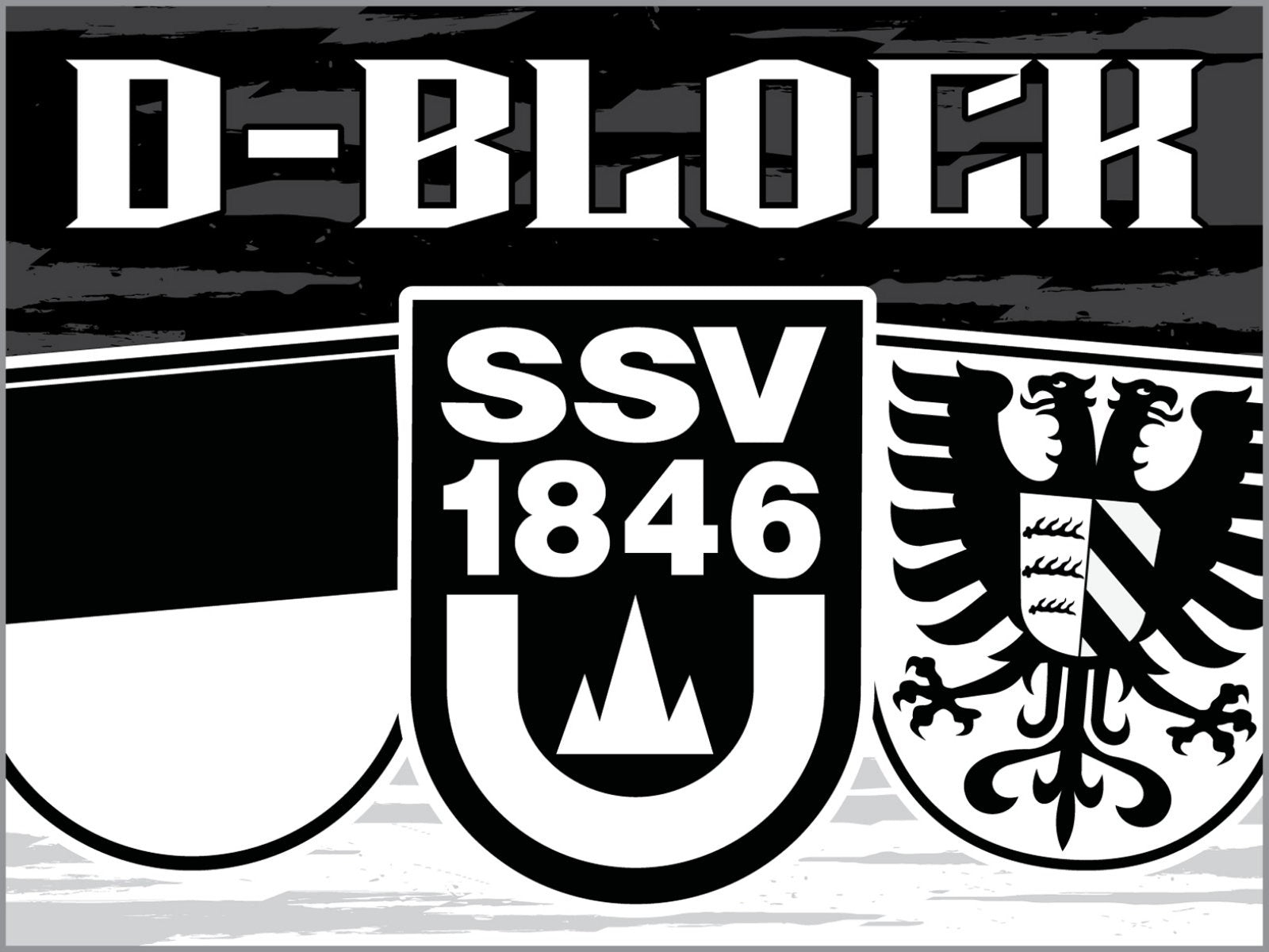 SSV Ulm 1846 - flagge - 2 x 1,5 m