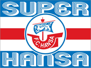 FC Hansa Rostock - flagge - 2 x 1,5 m