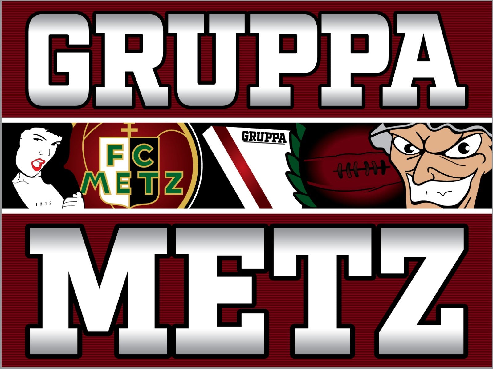FC Metz - drapeau - 2 x 1,5 m