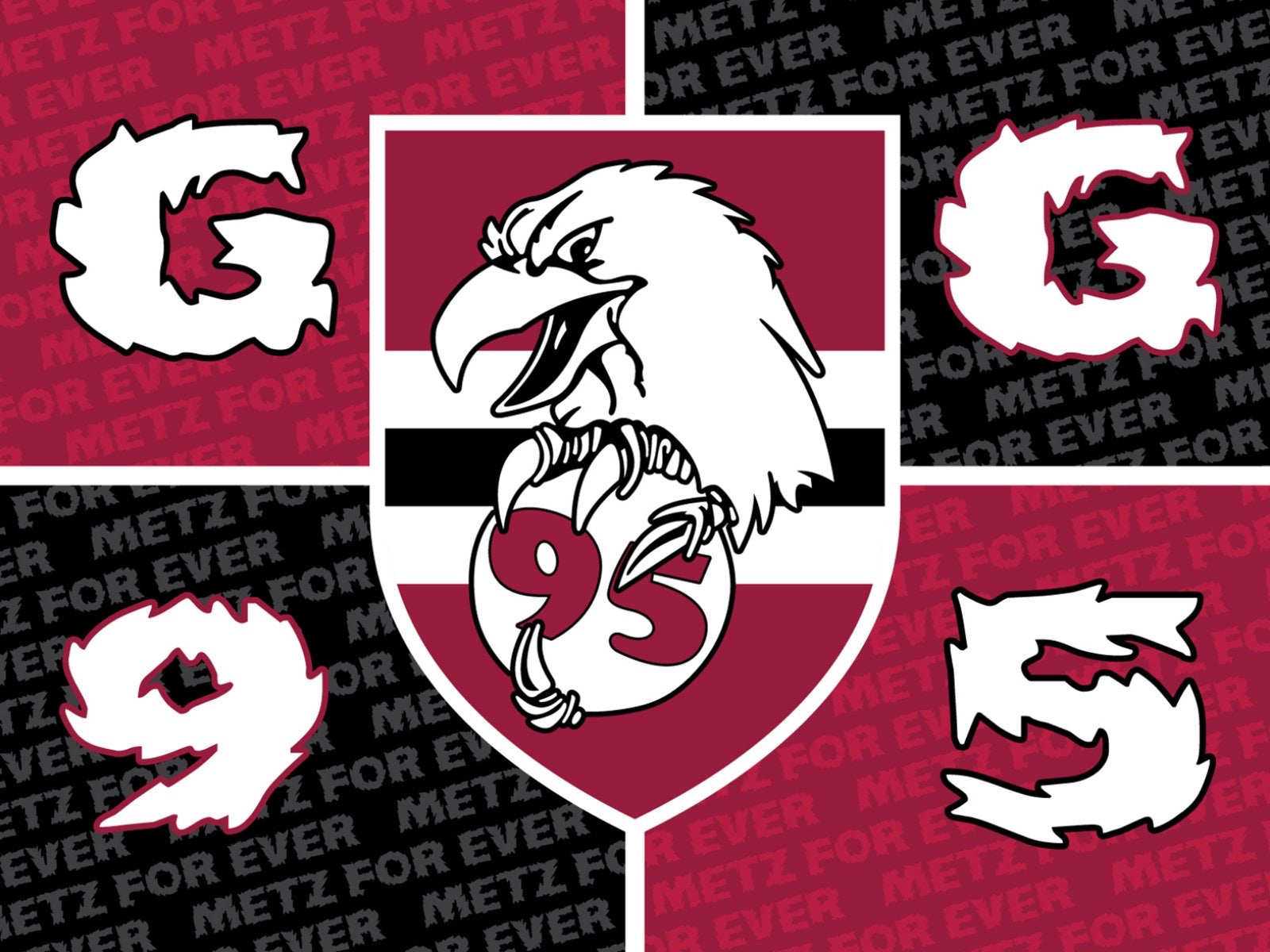 FC Metz - drapeau - 1,5 x 1 m
