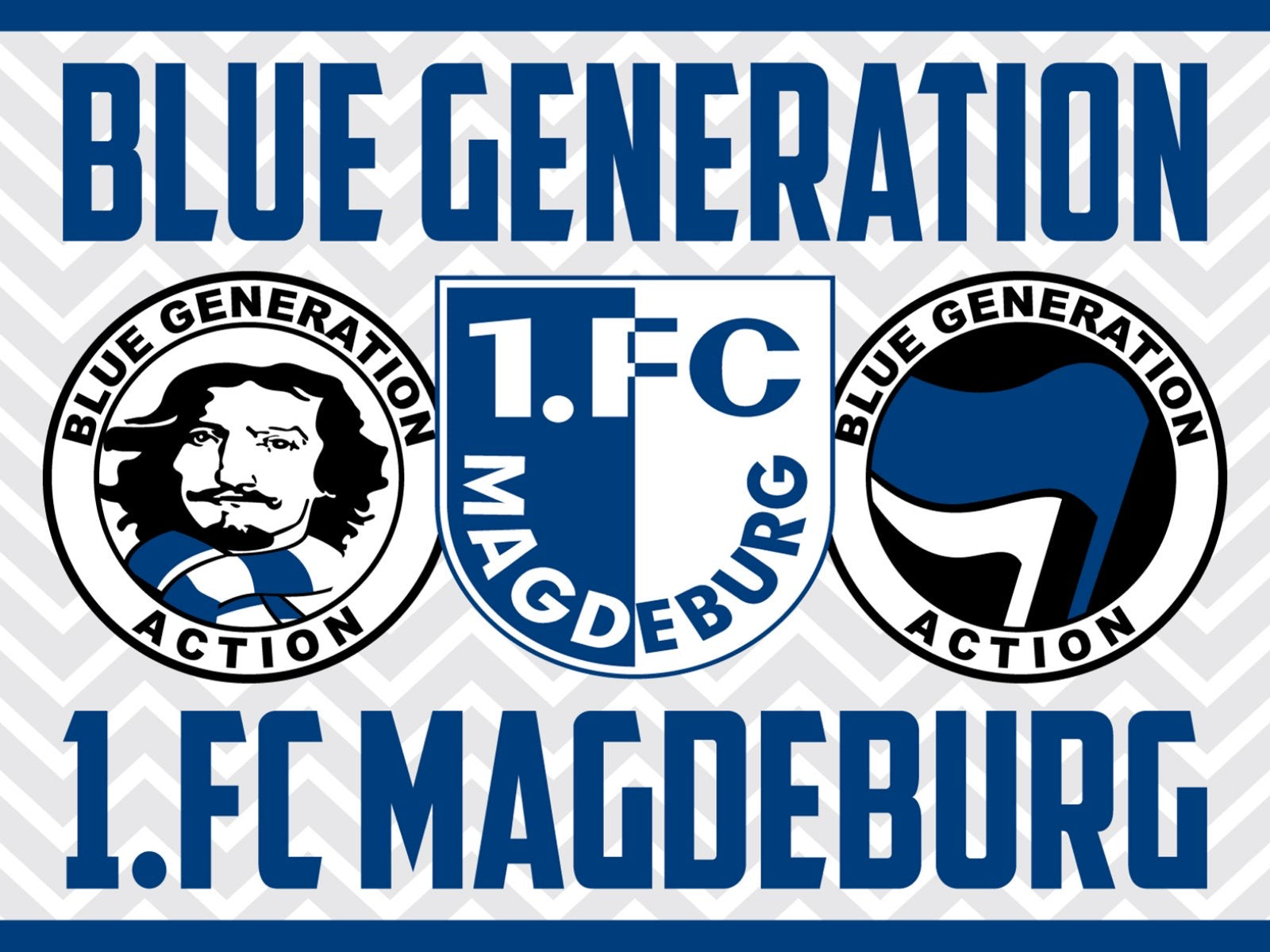 1. FC Magdeburg - flagge - 2 x 1,5 m