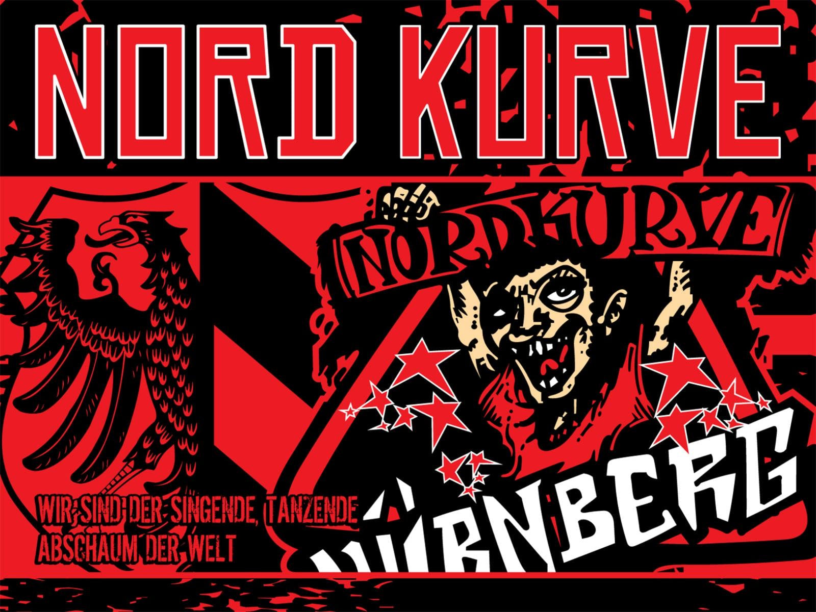 1. FC Nürnberg - flagge - 1,5 x 1 m