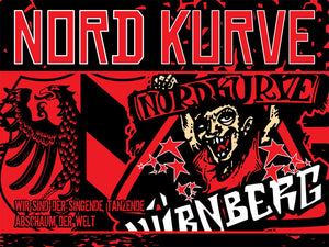 1. FC Nürnberg - flagge - 1,5 x 1 m