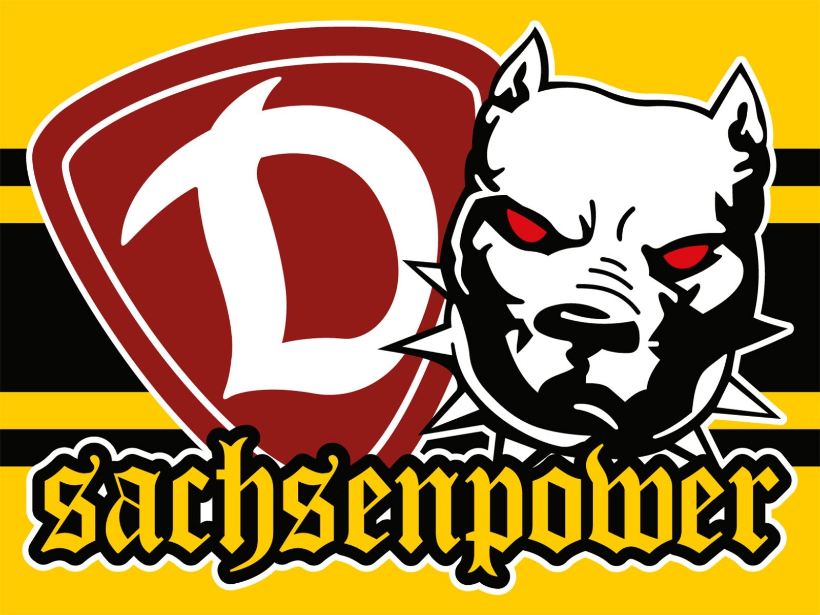 Dynamo Dresden - flagge - 1,5 x 1 m