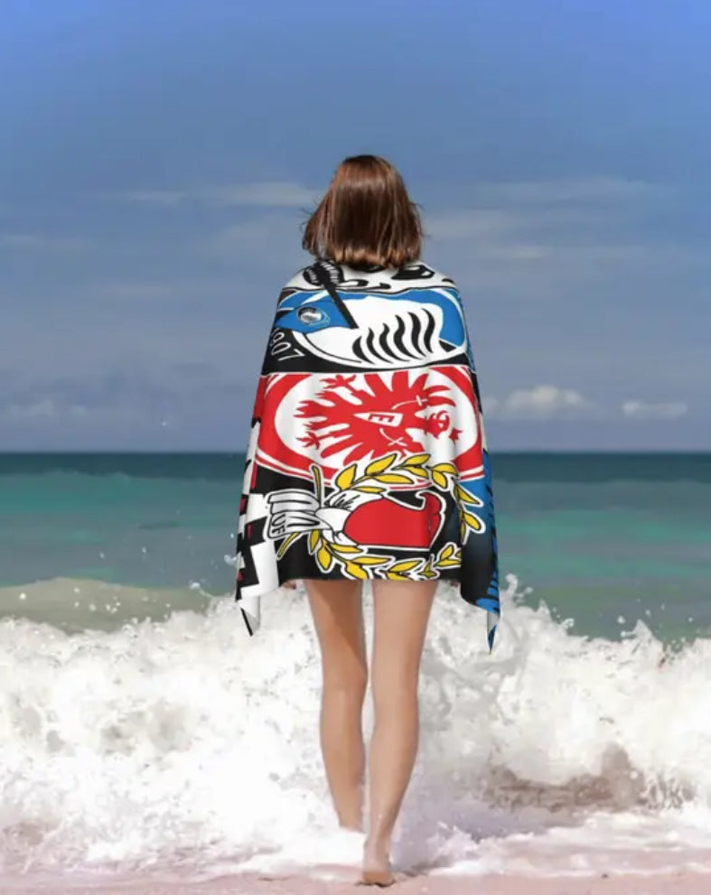 Eintracht Frankfurt - towel - 80x160cm - Atalanta Bergamo