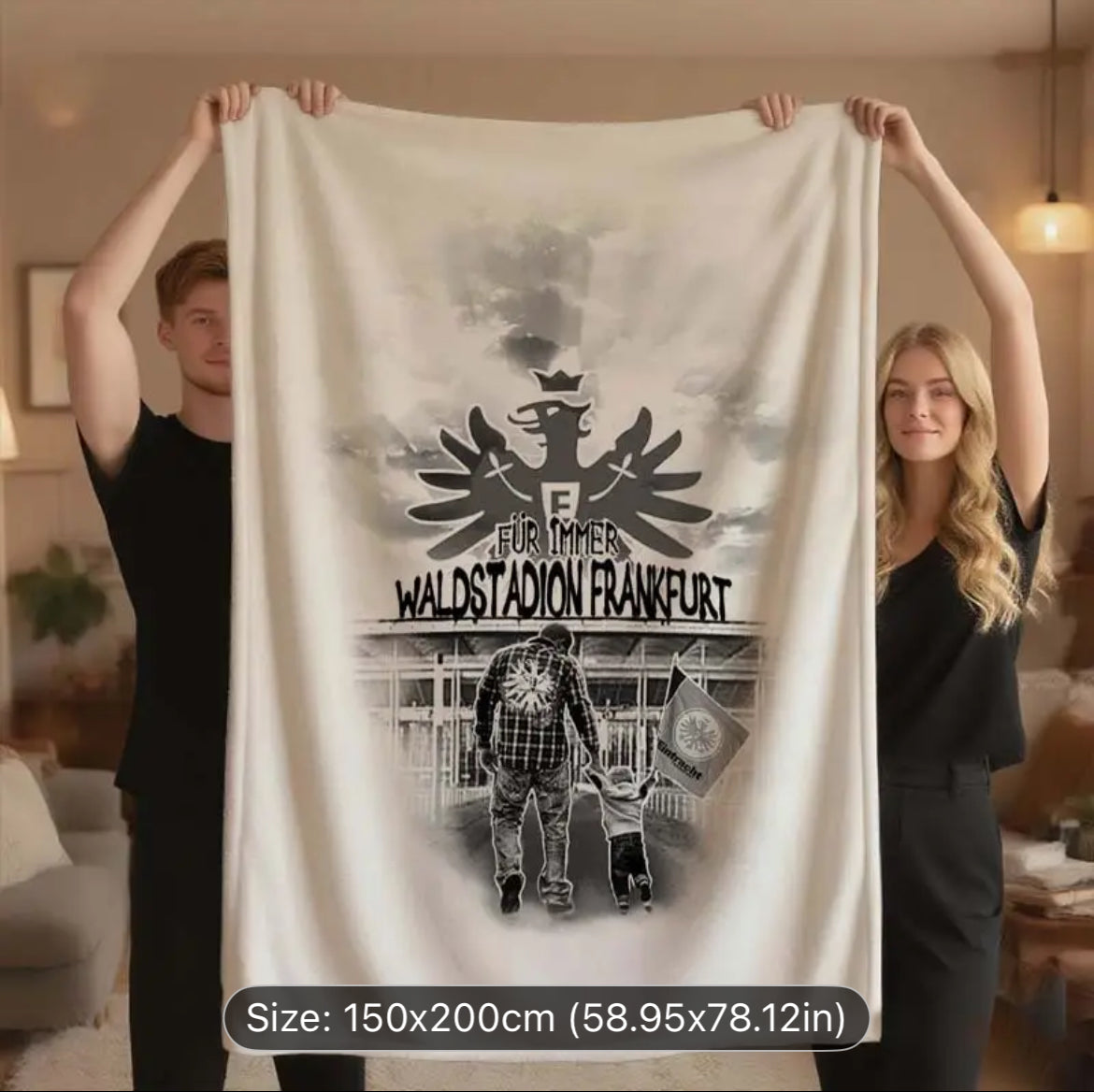 Eintracht Frankfurt - blanket - 150x200cm
